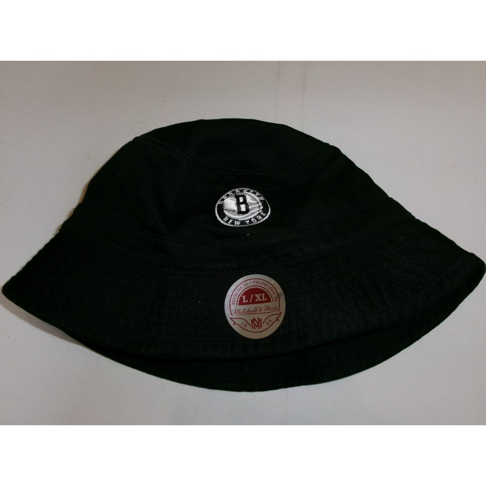 BROOKLYN NETS BUCKET FLOPPY BEACH HAT CAP VINTAGE DEADSTOCK U5